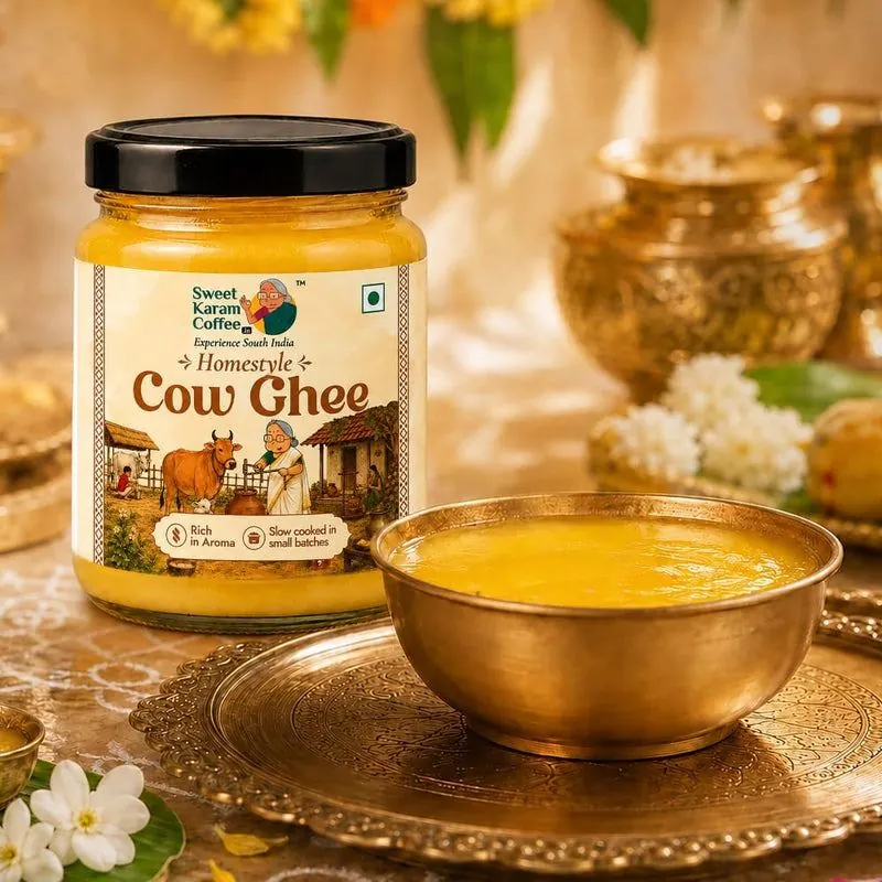 Fresh ghee sweets in the kitchen